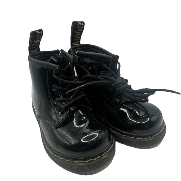 Dr. Martens Kid Ankle Boots Children Outdoor Shoes For Boys/Girls Zipper Up 6 - Picture 1 of 8